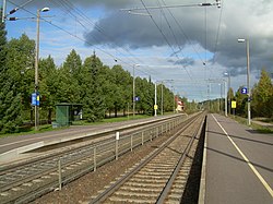 Herralan seisake Lahden suuntaan syyskuussa 2011