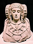 Dama de Elche (piedra caliza, íbera, siglo IV a.C.)