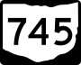 State Route 745 marker