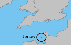 Kart over Jersey