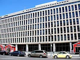 Het Lyndon Baines Johnson Building, hoofdkwartier van het ministerie