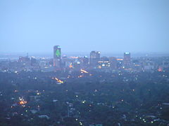 Adelaide at dusk from Belair.