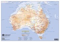 Mapa z głównymi drogami w Australii
