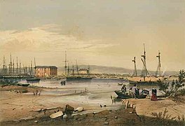 Port Adelaide, 1846, George French Angas, State Library of South Australia