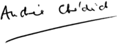 signature d'Andrée Chedid