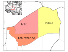 Các tỉnh của vùng Agadez