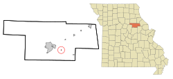 Location of Benton City, Missouri