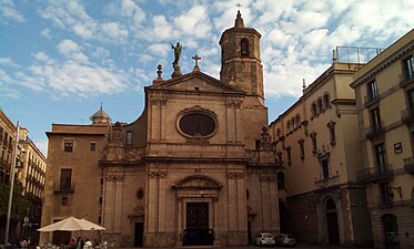 Basilica of Our Lady of Mercy in Barcelona, Catalonia, built between 1765 and 1775 by José Mas Dordal