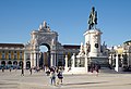 A Baixa de Lisboa, zona histórica da capital.