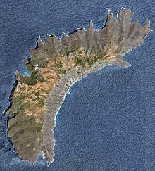 Satellite image of Eiao island.