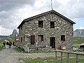 Gardettahütte C.A.I 2335 m, Etappenort auf der GTA-Wanderroute von Ghialvetta über den Gardettapass