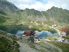 Lacul și cabana Bâlea