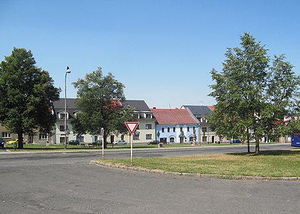 Bochov : place de la Paix.