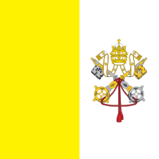 Drapeau du Vatican, version 2023.