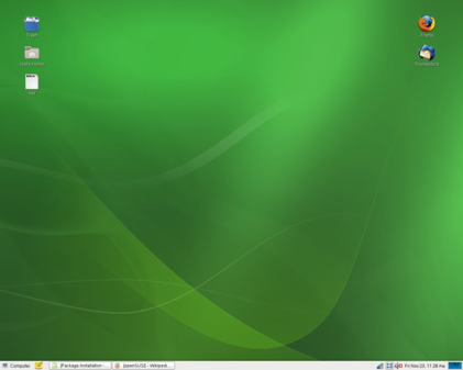 openSUSE con un escritorio GNOME.