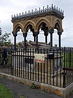 Monument in St Aidan's churchyard, Bamburgh