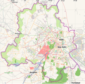 Voir sur la carte topographique de Delhi