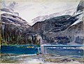 Watercolor sketch of Lake O'Hara by John Singer Sargent, 1916.