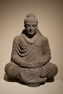 Buddha statue doing anapanasati