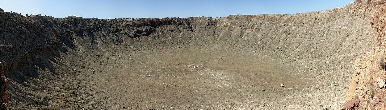 Panorama van Barringerkrater