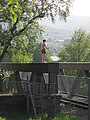 Jumping into Llyn Padarn lake, Wales