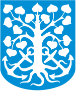 Wappen von Esbjerg, mit zwei Ankern