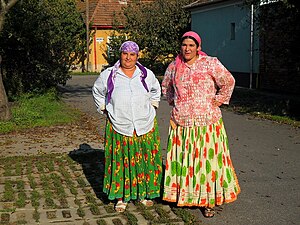 Traditional dress of Gabor Roma in Transylvania