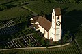 Hallauer Bergkirche aus der Vogelperspektive