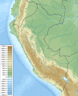 Jirishanca ubicada en Perú físico