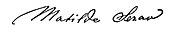 signature de Matilde Serao