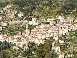 Vallebona panorámája