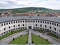 Blick vom Turmcafe des Schlosses Elisabethenburg