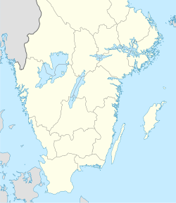 Tidaholm ubicada en Suecia meridional