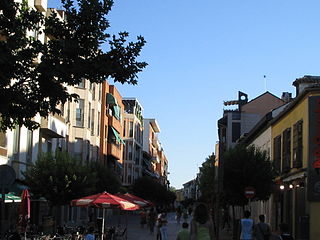 Buildings in the center of the town