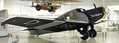 A D 366-os lajstromjelű Junkers F 13 a müncheni Deutsches Museumban