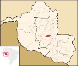 Location in Rondônia state