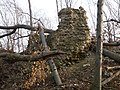 Rundturmruine im Zentrum der Anlage