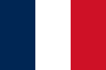 Drapeau de la France et de l'Afrique-Équatoriale française (1900-1960).