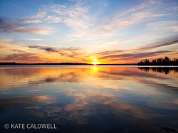 Sunset On Antler Lake