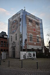 De Zimmertoren tijdens de restauratie in 2020-2021