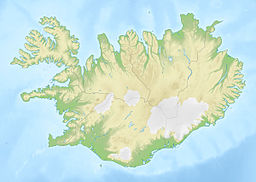 Location of Vesturhópsvatn in Iceland.