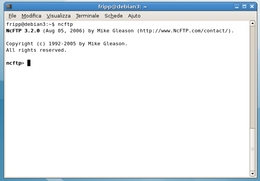 Screenshot di NcFTP