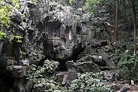 Statues in the grottos