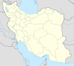 Cham på en karta över Iran