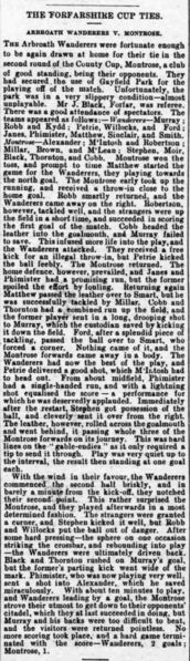 File:1895–96 Forfarshire Cup 2nd Round, Arbroath Wanderers 2–1 Montrose (result overturned), Arbroath Herald, 21 November 1895.png