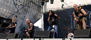 Kiuas performing at Myötätuulirock 2011