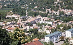 Vue du quartier « Pont d'Aubenas ».