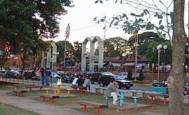 Vista da praça do artesanato.