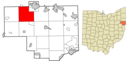 Location of Butler Township in Columbiana County