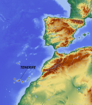 Bản đồ vị trí Tenerife